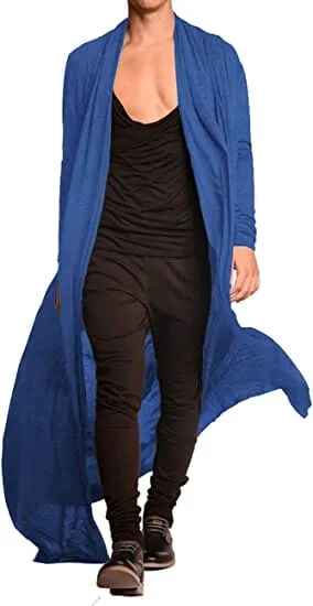 Lightweight Ruffle Shawl Long Length Drape Cape Cardigan (US Only)
