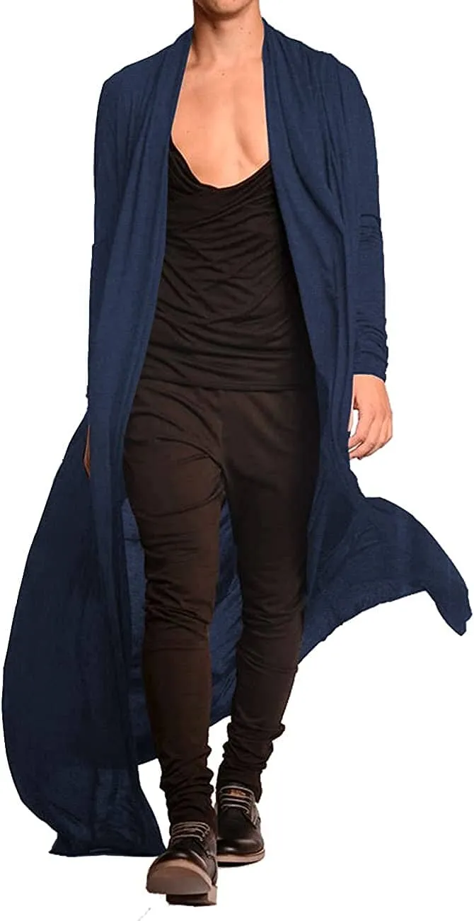 Lightweight Ruffle Shawl Long Length Drape Cape Cardigan (US Only)