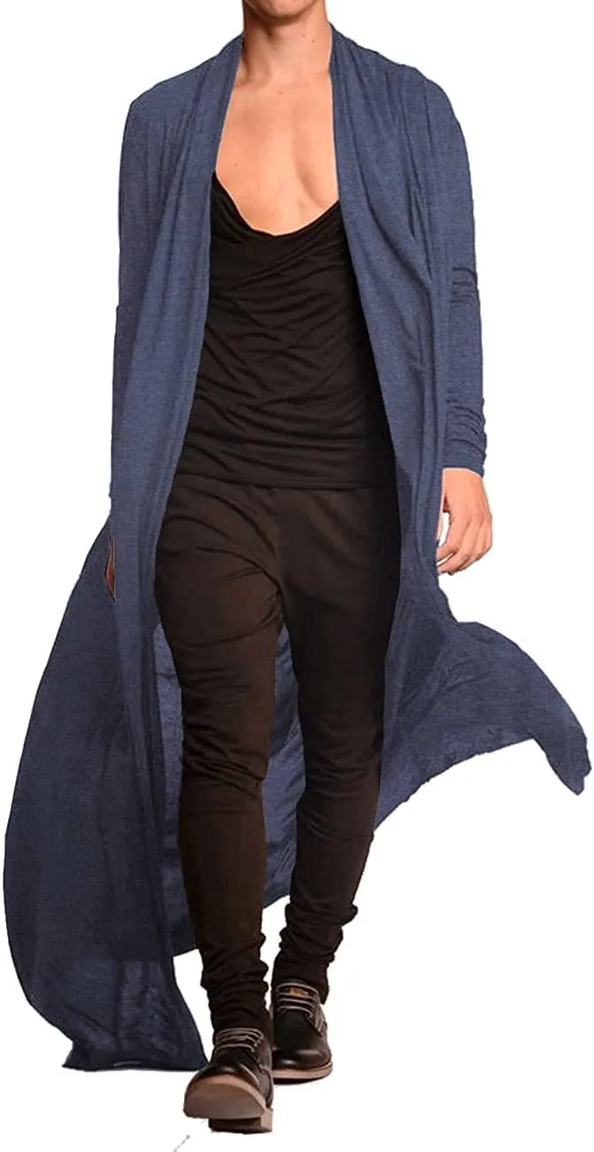 Lightweight Ruffle Shawl Long Length Drape Cape Cardigan (US Only)