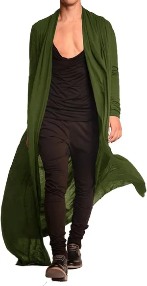 Lightweight Ruffle Shawl Long Length Drape Cape Cardigan (US Only)