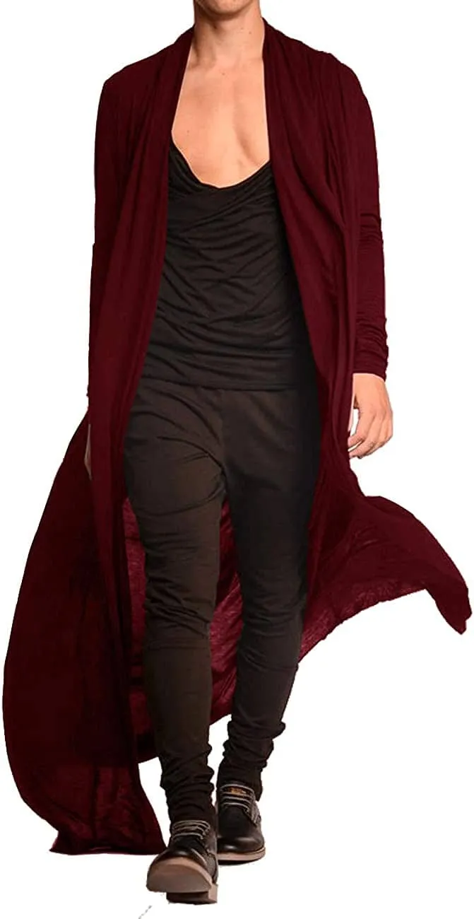 Lightweight Ruffle Shawl Long Length Drape Cape Cardigan (US Only)