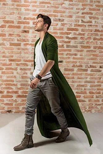 Lightweight Ruffle Shawl Long Length Drape Cape Cardigan (US Only)