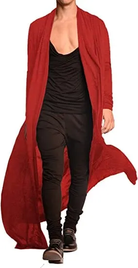 Lightweight Ruffle Shawl Long Length Drape Cape Cardigan (US Only)