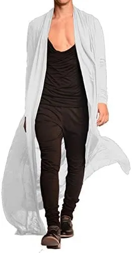 Lightweight Ruffle Shawl Long Length Drape Cape Cardigan (US Only)