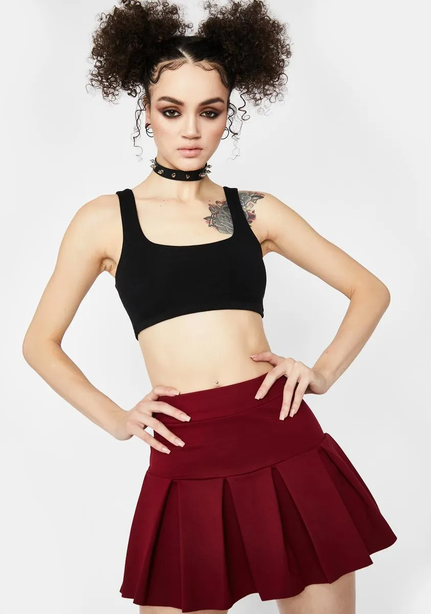 Lit Wicked Scholar Pleated Mini Skirt