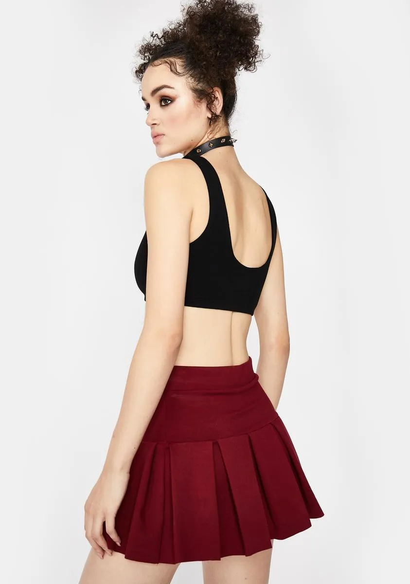 Lit Wicked Scholar Pleated Mini Skirt
