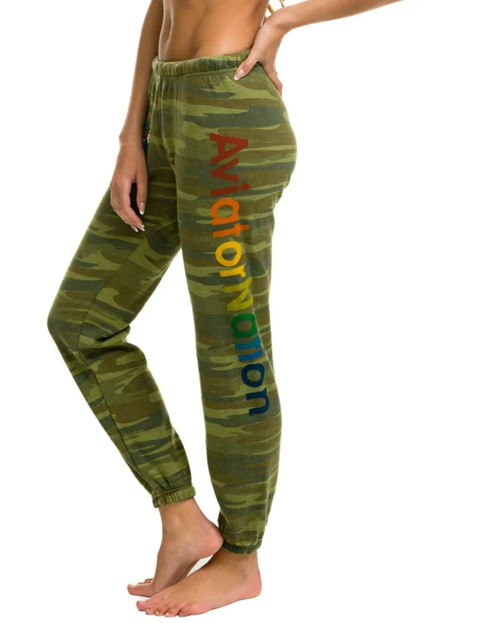Logo Womens Sweatpants, Camo