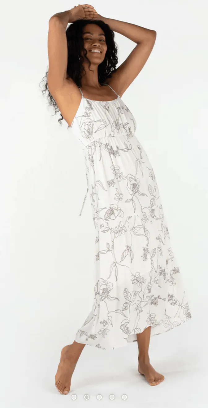 Lovestitch Floral Maxi Spaghetti Strap Dress 73155WL