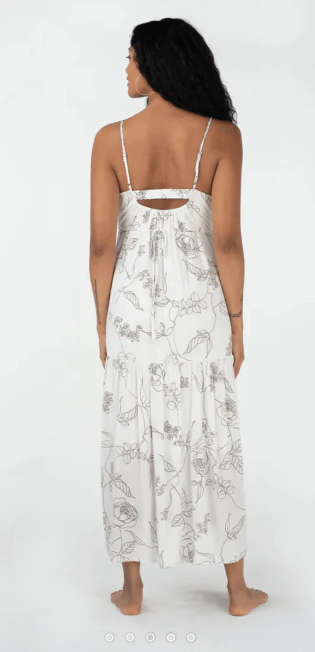 Lovestitch Floral Maxi Spaghetti Strap Dress 73155WL