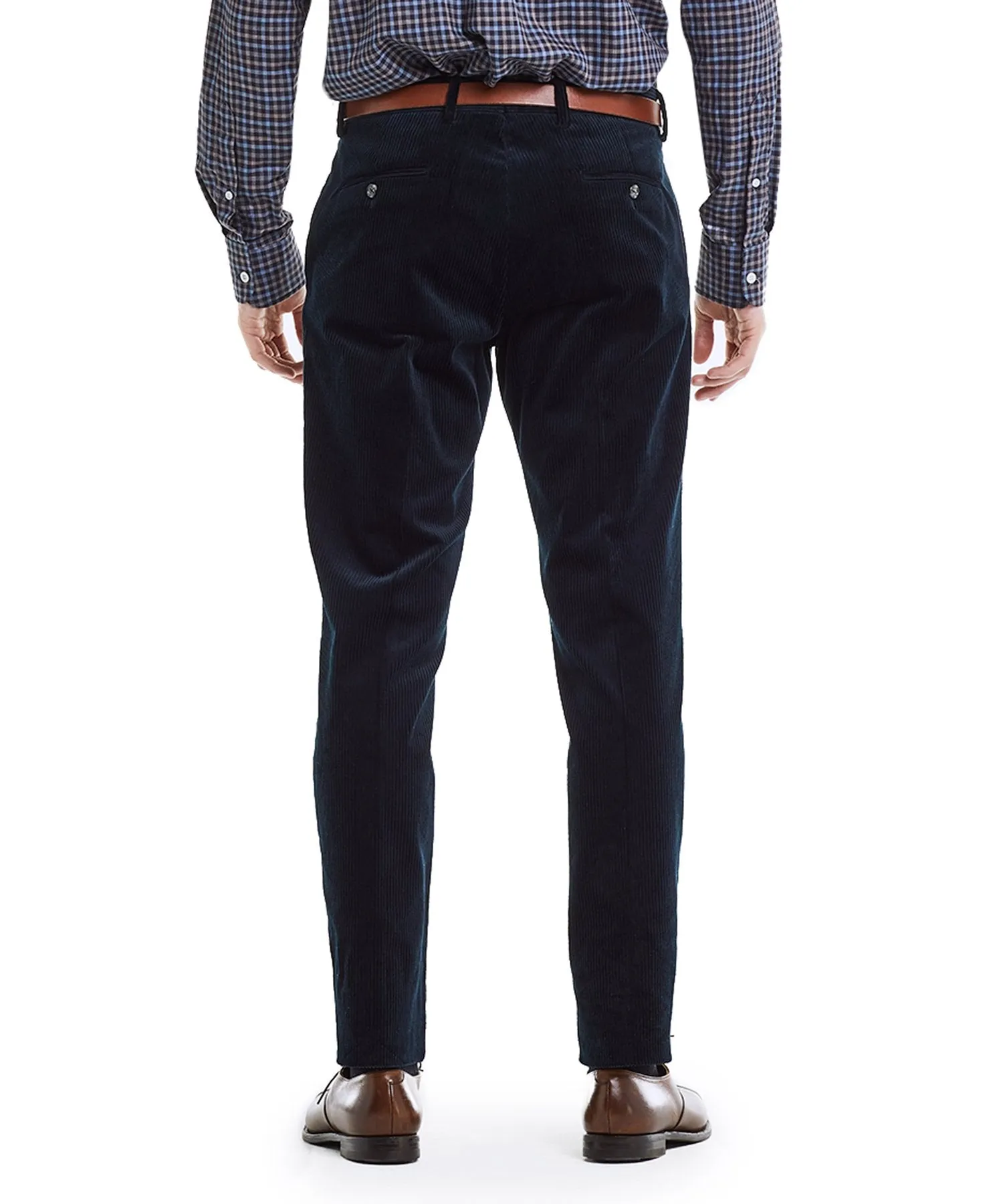 Made in USA Black Label Wide Wale Cord Suit Trouser in Navy