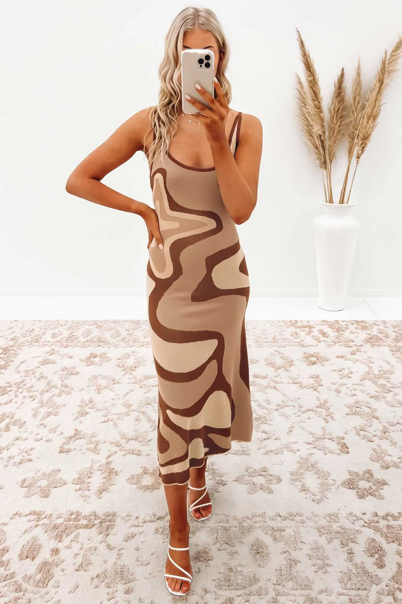 Mahalia Maxi Dress Brown