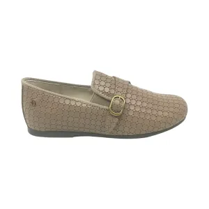 Manuela Taupe Buckle Smoking Shoe