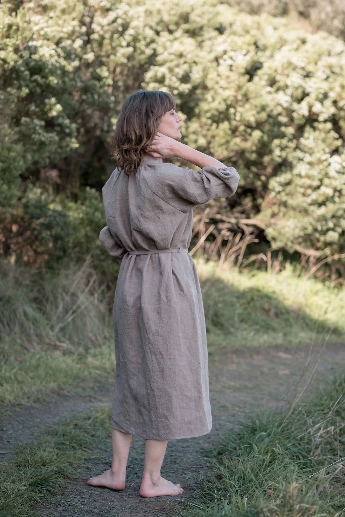 Marianne shirt dress / Taupe - light olive