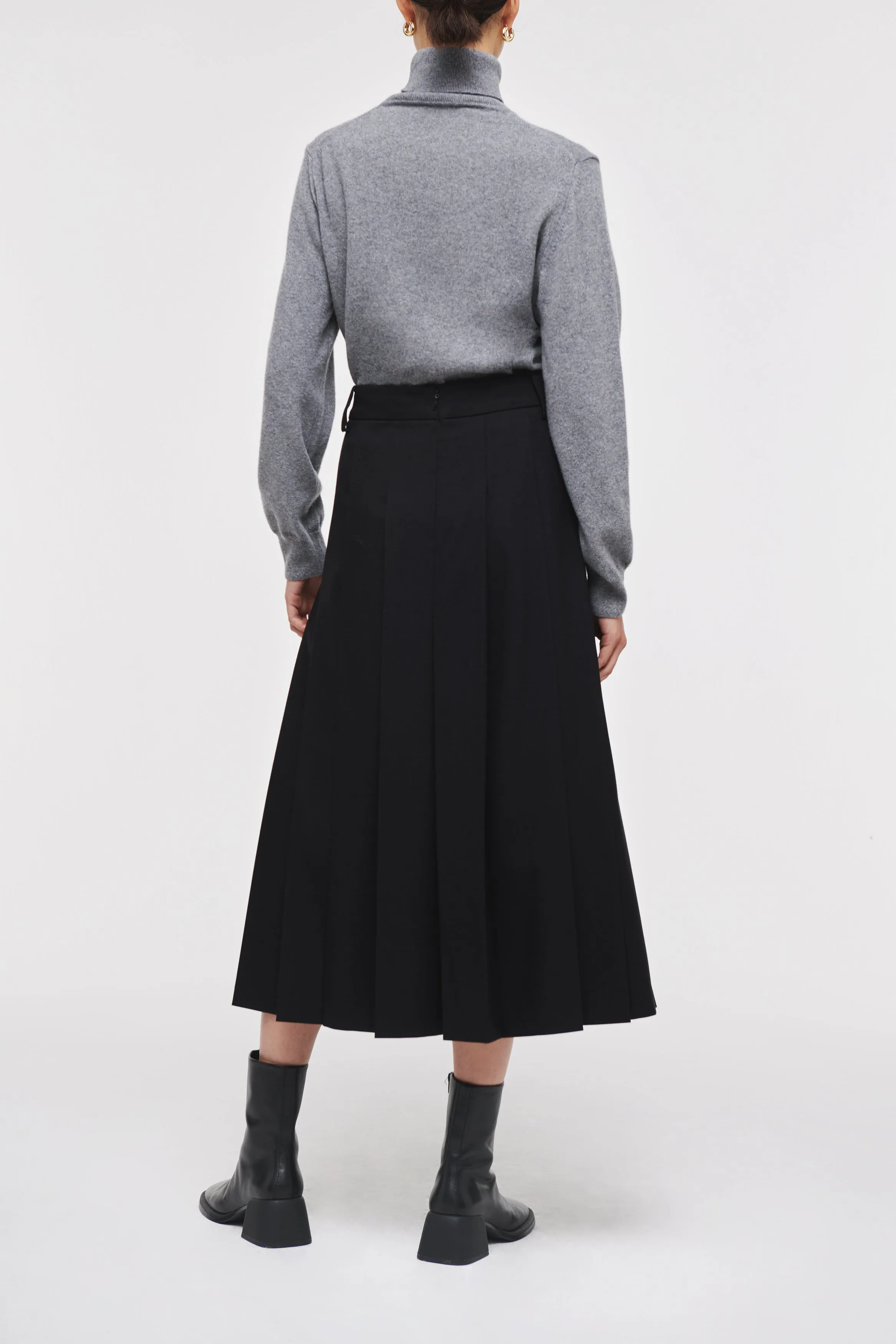 Mary Long Pleated Skirt