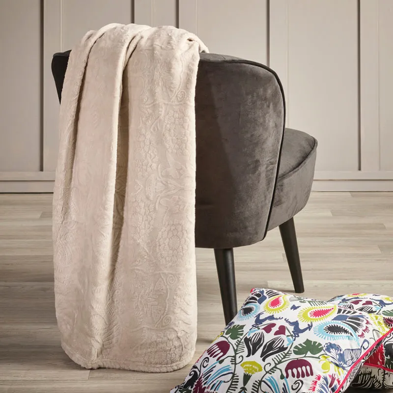 Maxi plaid / couvre-lit - Taupe clair