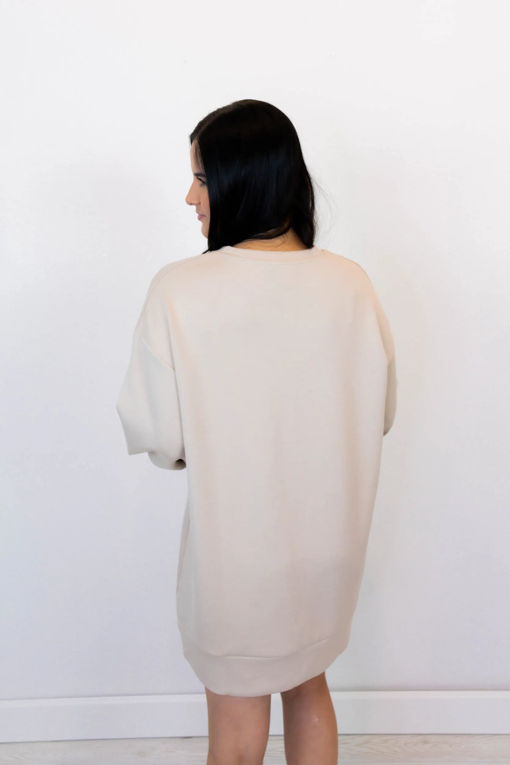 Megan Long Sleeve Dress | Taupe
