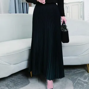 Meliora Emerald Green Pleated Skirt