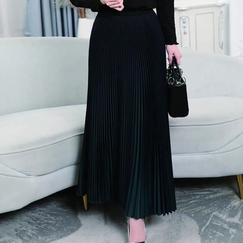 Meliora Emerald Green Pleated Skirt