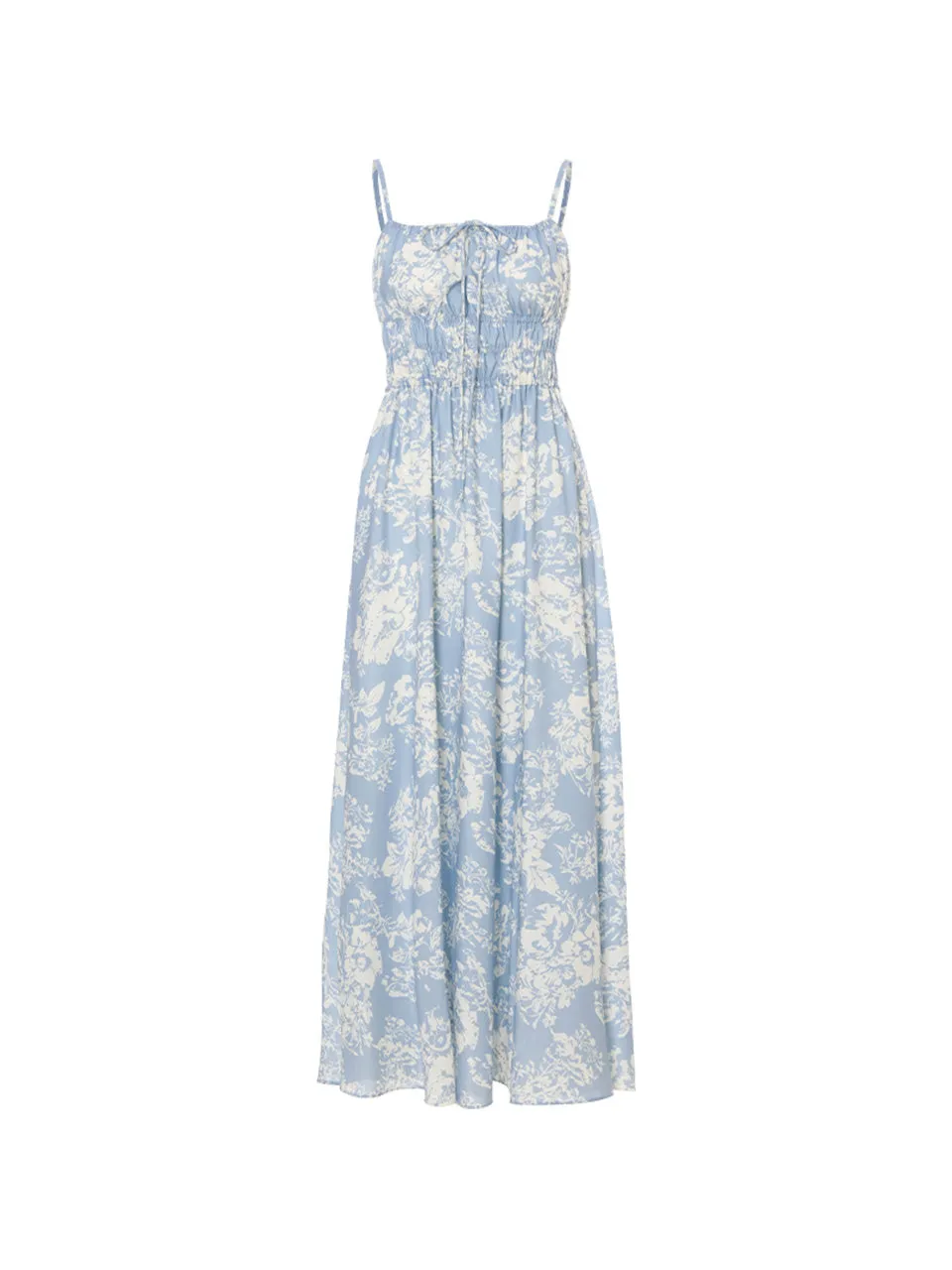 Mellow smoke long dress