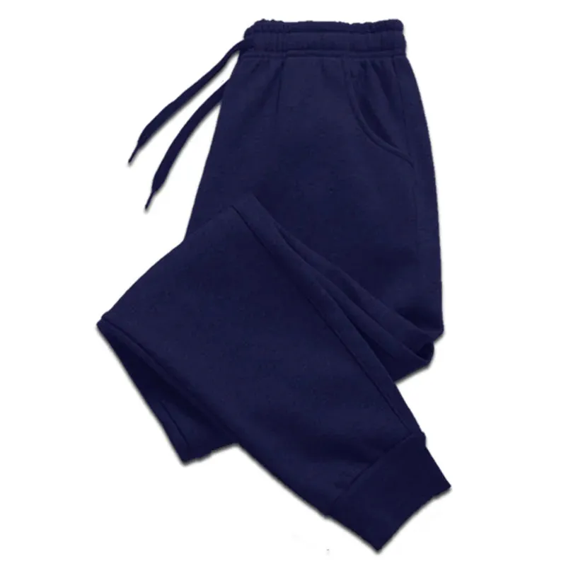Men Women Long Pants Autumn and Winter Mens Casual Fleece Sweatpants
