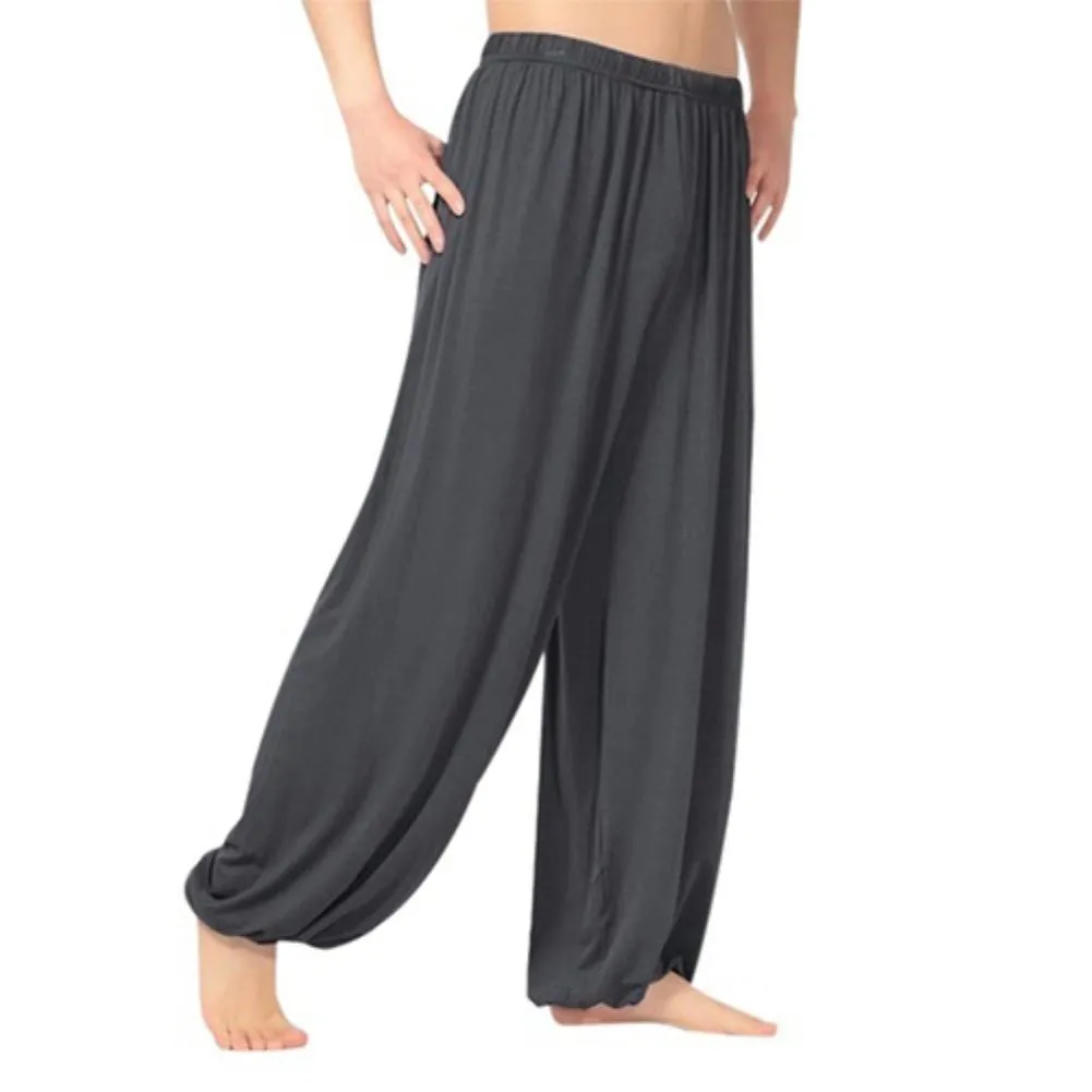 Men&#39;s joggers pants Casual sweatpants Casual Solid Color Baggy Trousers Belly Dance Yoga Harem Pants Slacks Men Loose style Hot