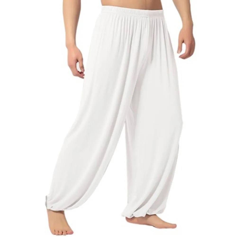 Men&#39;s joggers pants Casual sweatpants Casual Solid Color Baggy Trousers Belly Dance Yoga Harem Pants Slacks Men Loose style Hot