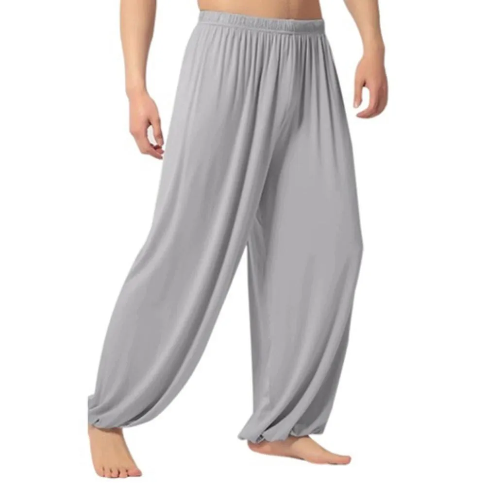Men&#39;s joggers pants Casual sweatpants Casual Solid Color Baggy Trousers Belly Dance Yoga Harem Pants Slacks Men Loose style Hot