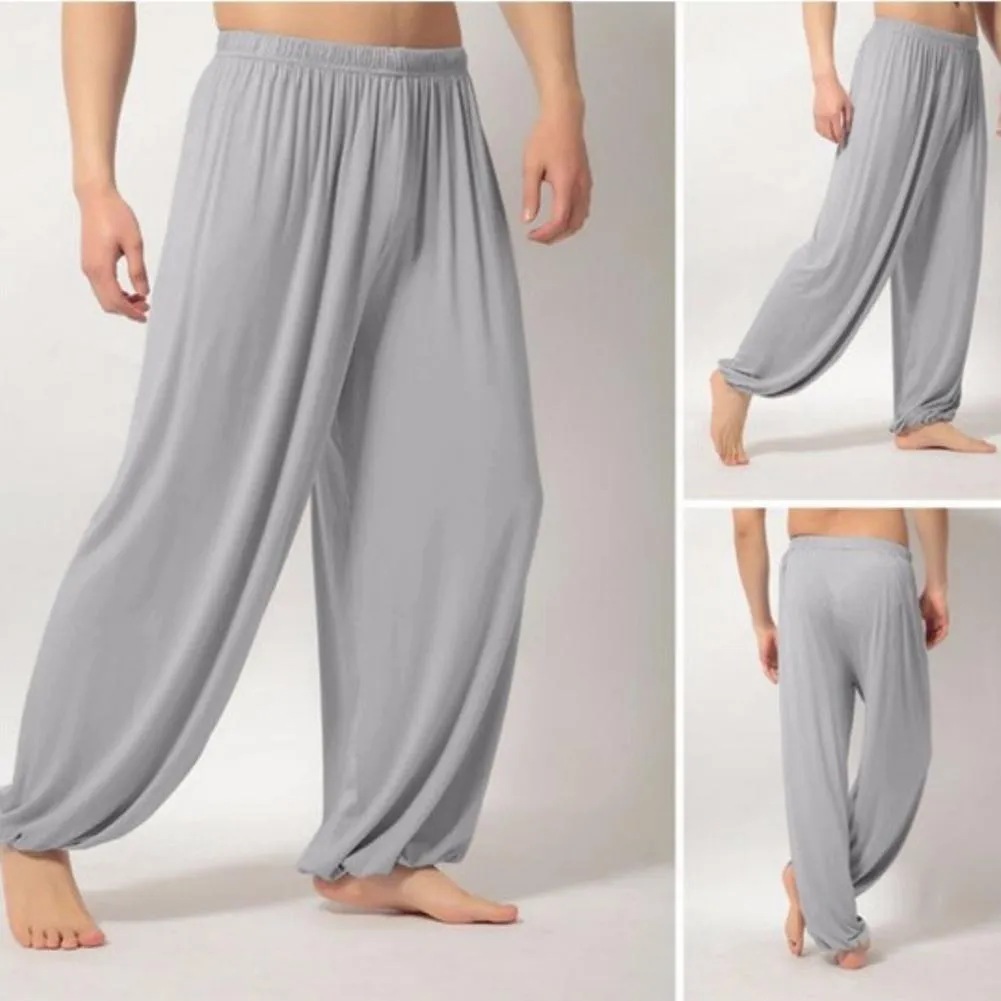 Men&#39;s joggers pants Casual sweatpants Casual Solid Color Baggy Trousers Belly Dance Yoga Harem Pants Slacks Men Loose style Hot
