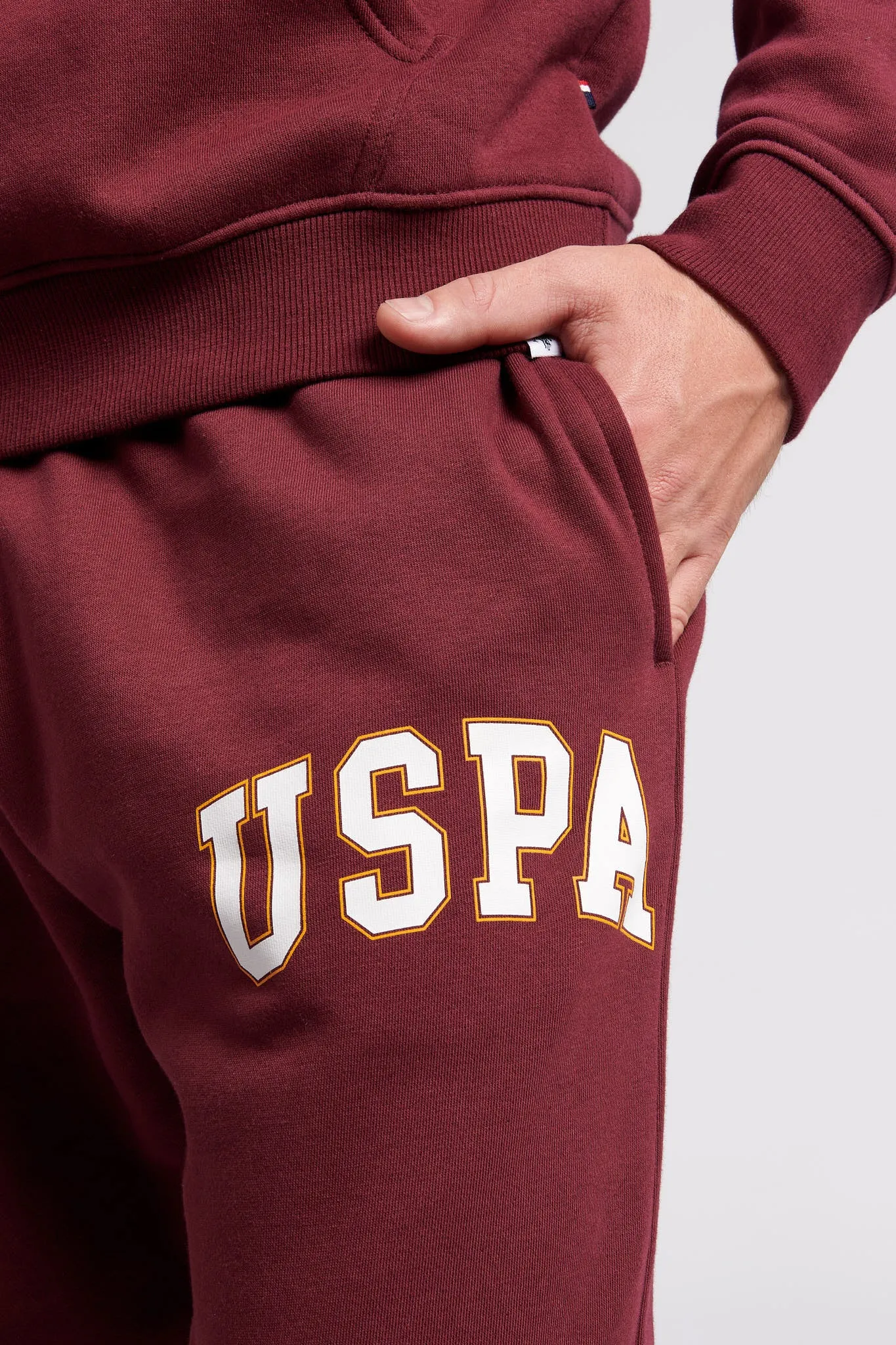 Mens Arch Logo Joggers in Windsor Wine