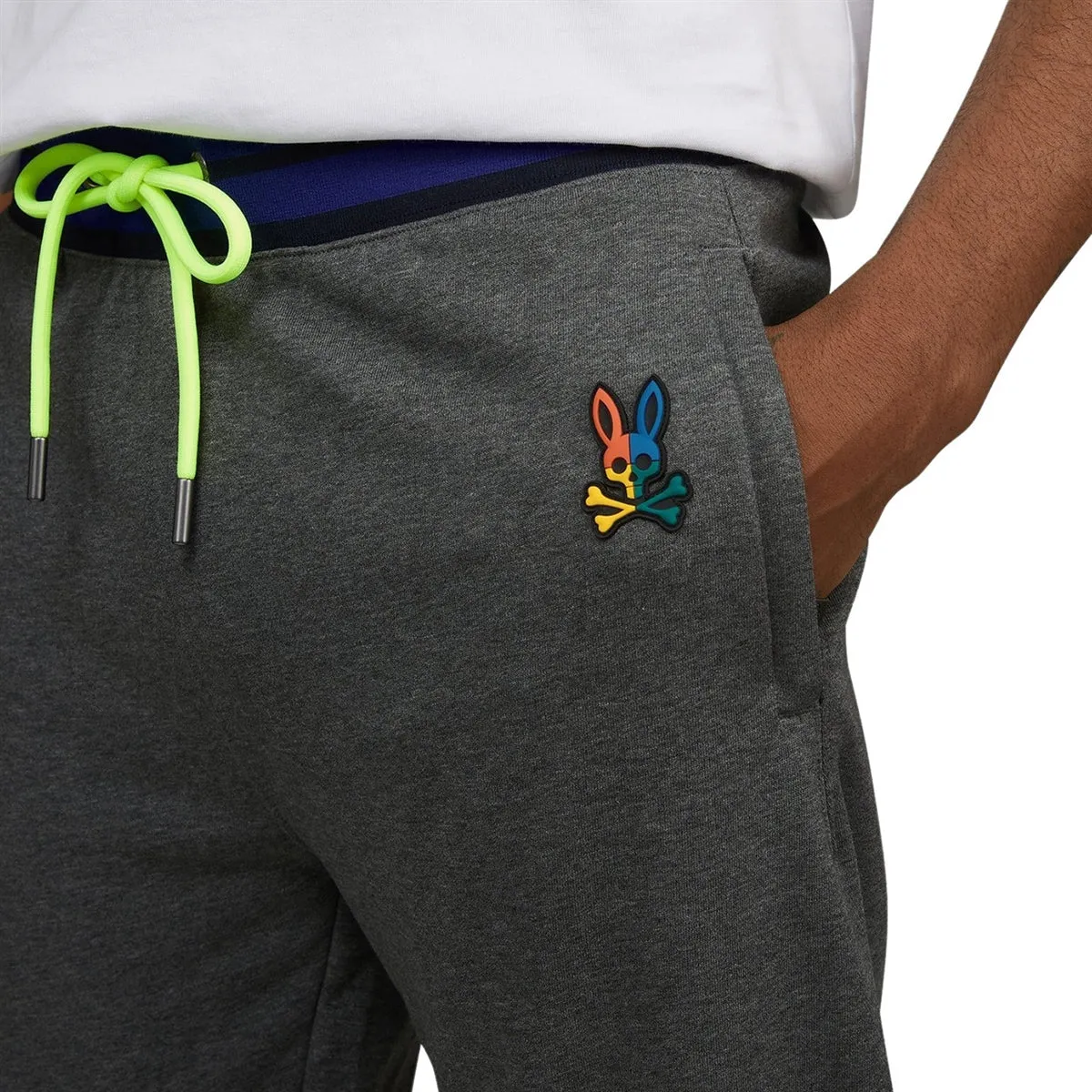 Men's PSYCHO BUNNY - "WARWICK Sweatpants" in Heather Storm Grey