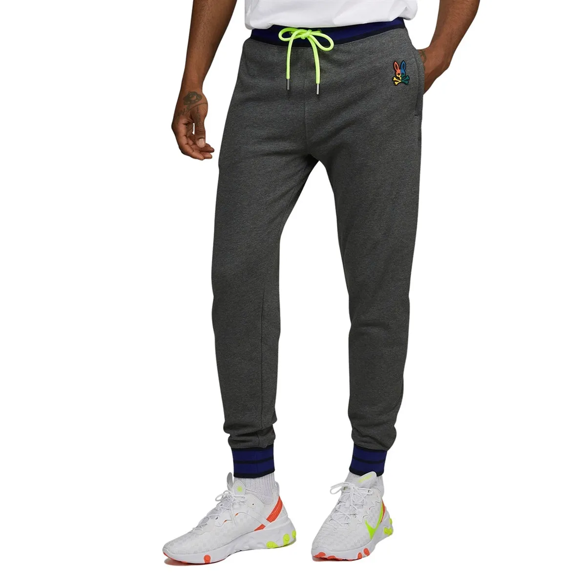 Men's PSYCHO BUNNY - "WARWICK Sweatpants" in Heather Storm Grey