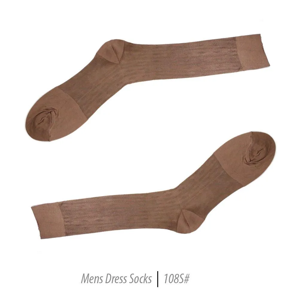 Men's Short Nylon Socks 108S - Taupe