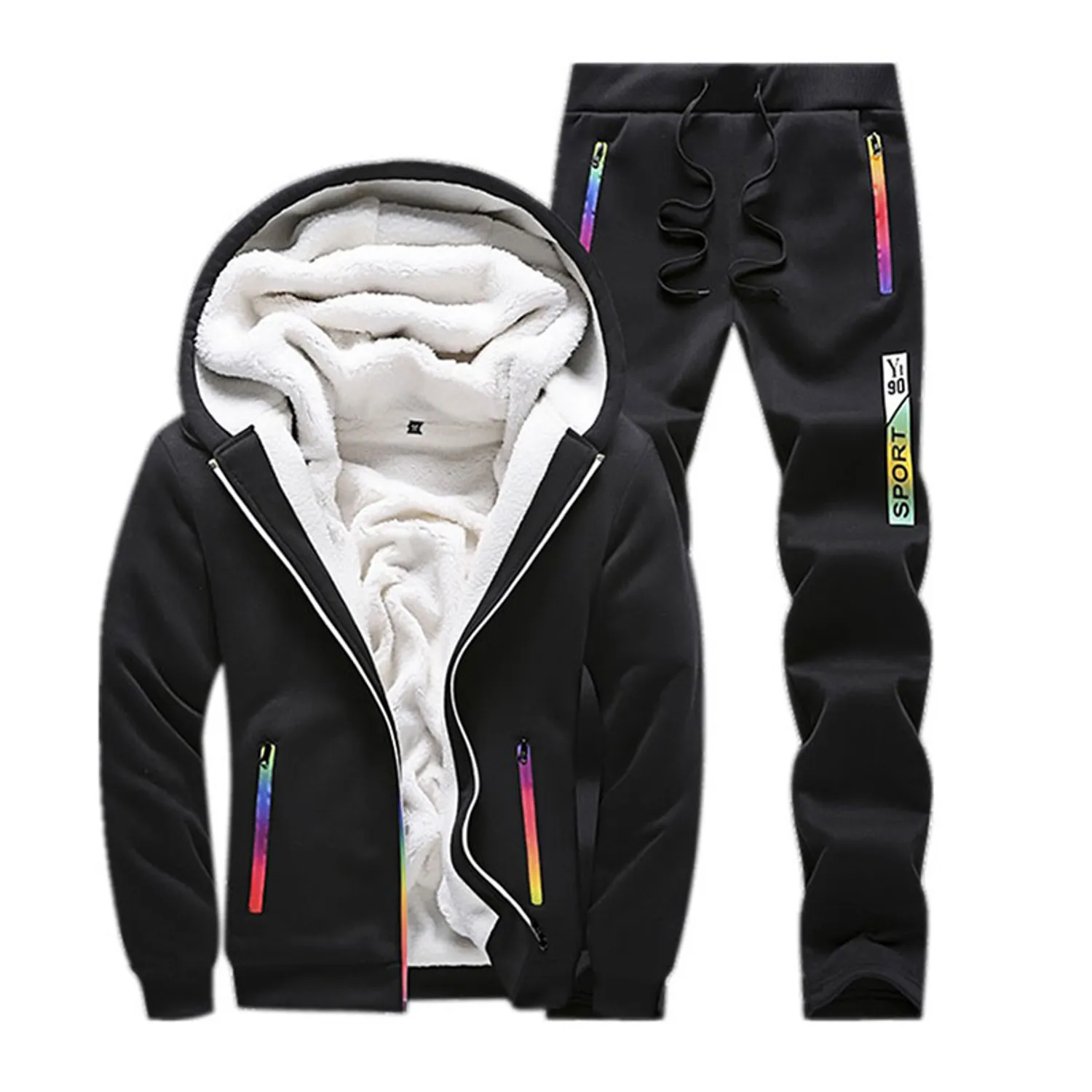 Men's Winter Warm Tracksuit | Sweatpants And Sport Hoodie