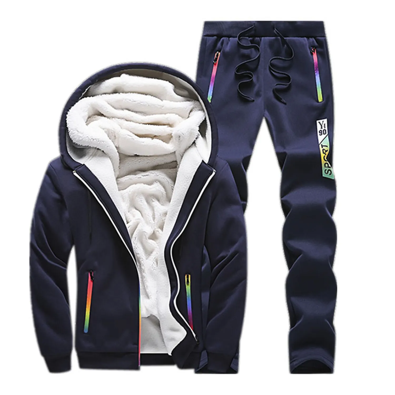 Men's Winter Warm Tracksuit | Sweatpants And Sport Hoodie