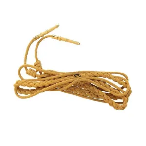 Military Uniform Bullion Wire Aiguillette Dress Cord With Golden Tip