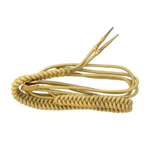Military Uniform Mylar Aiguillettes with Gold Tips & Cotton Core