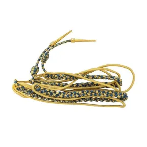 Military Uniform Mylar and Viscose Aiguillette Dress Cord with Golden Tips