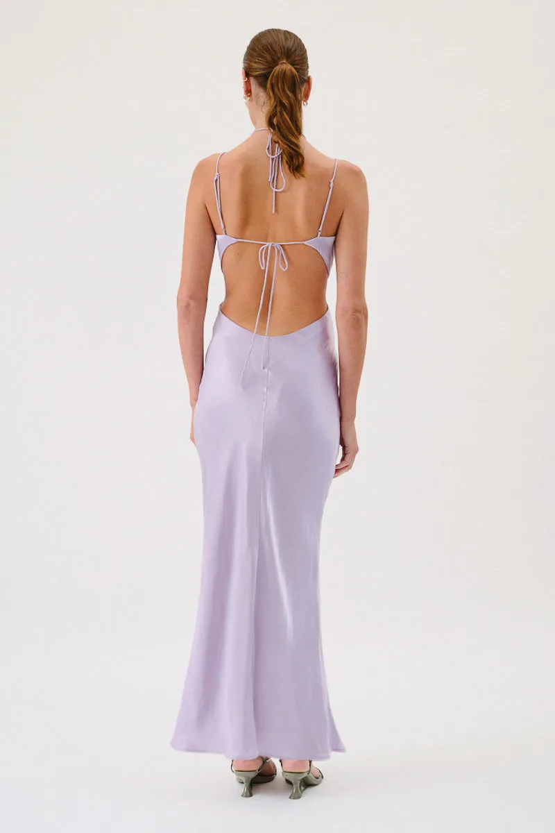 Millenia Halter Maxi Dress - Lilac