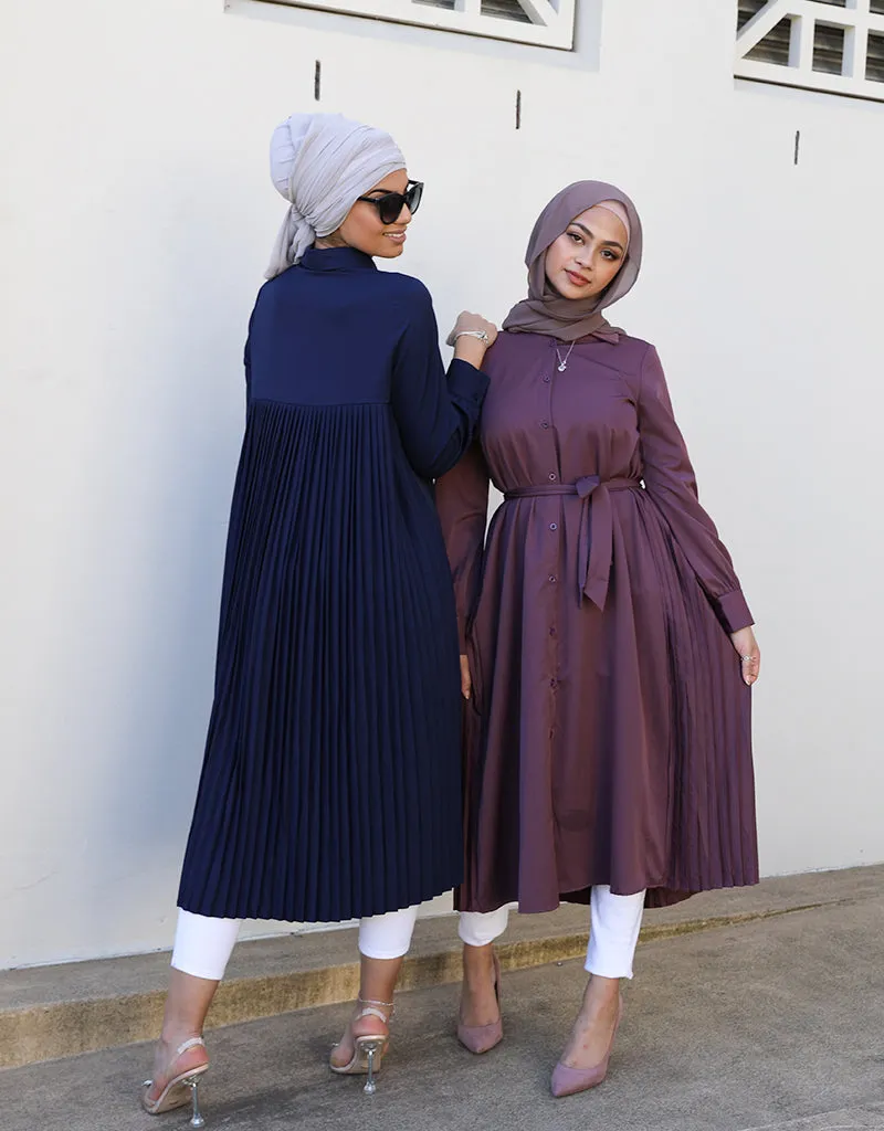 Modish Pleat Back Dress