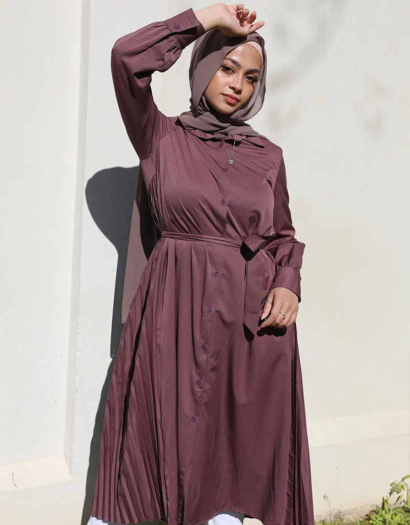 Modish Pleat Back Dress
