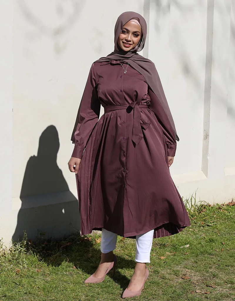 Modish Pleat Back Dress