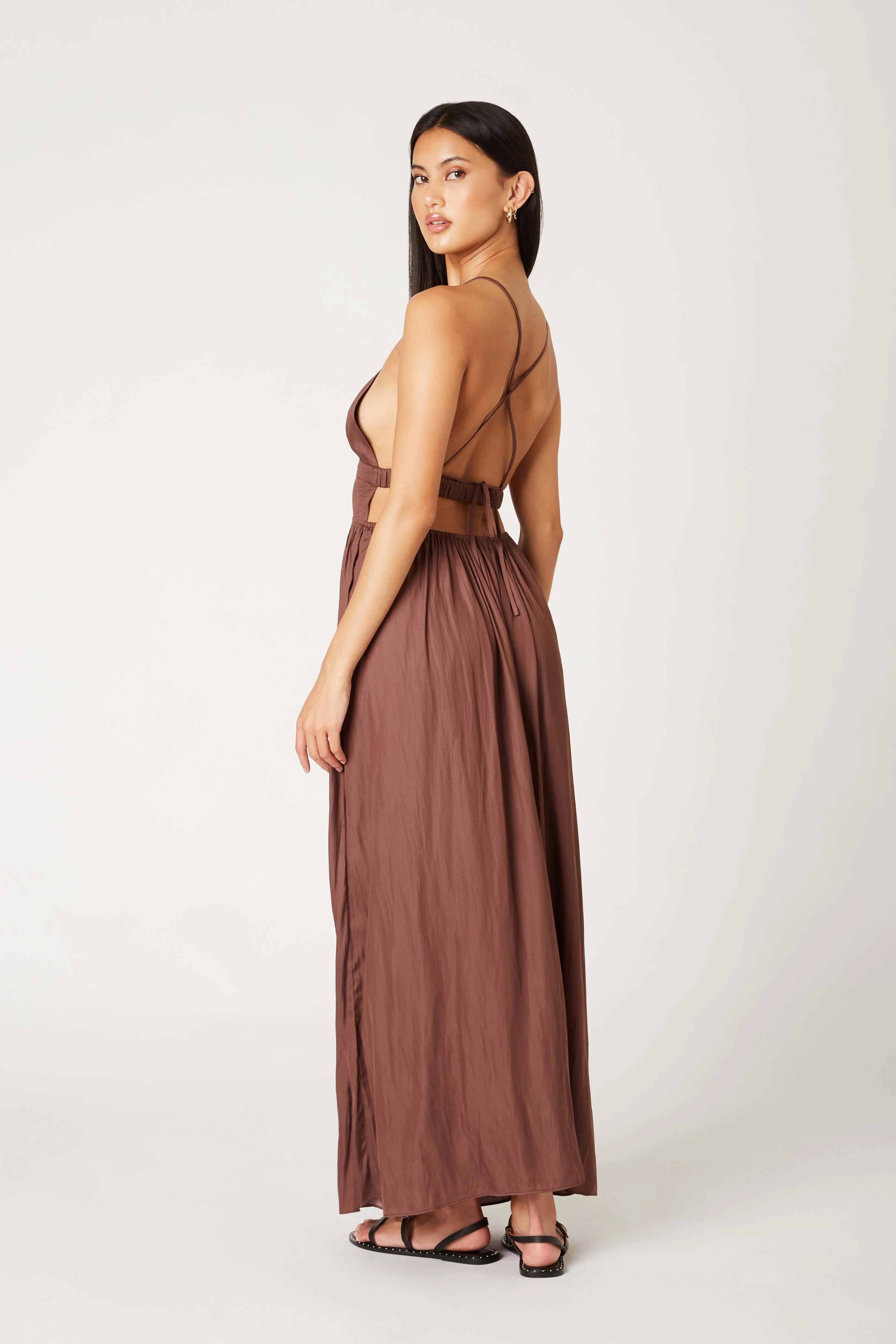 Moment To Last Maxi Dress Brown