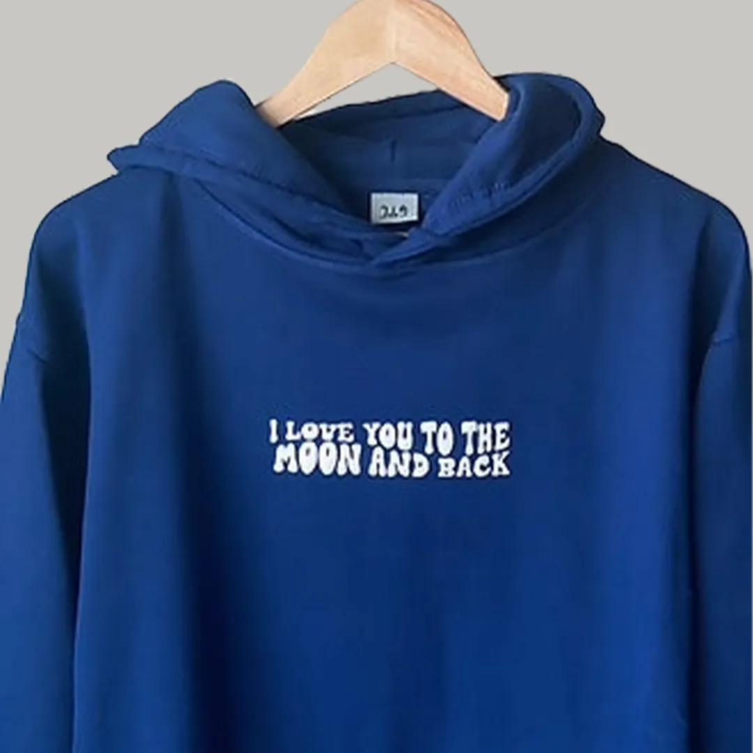 Moon Puff Print Hoodie (Front only)
