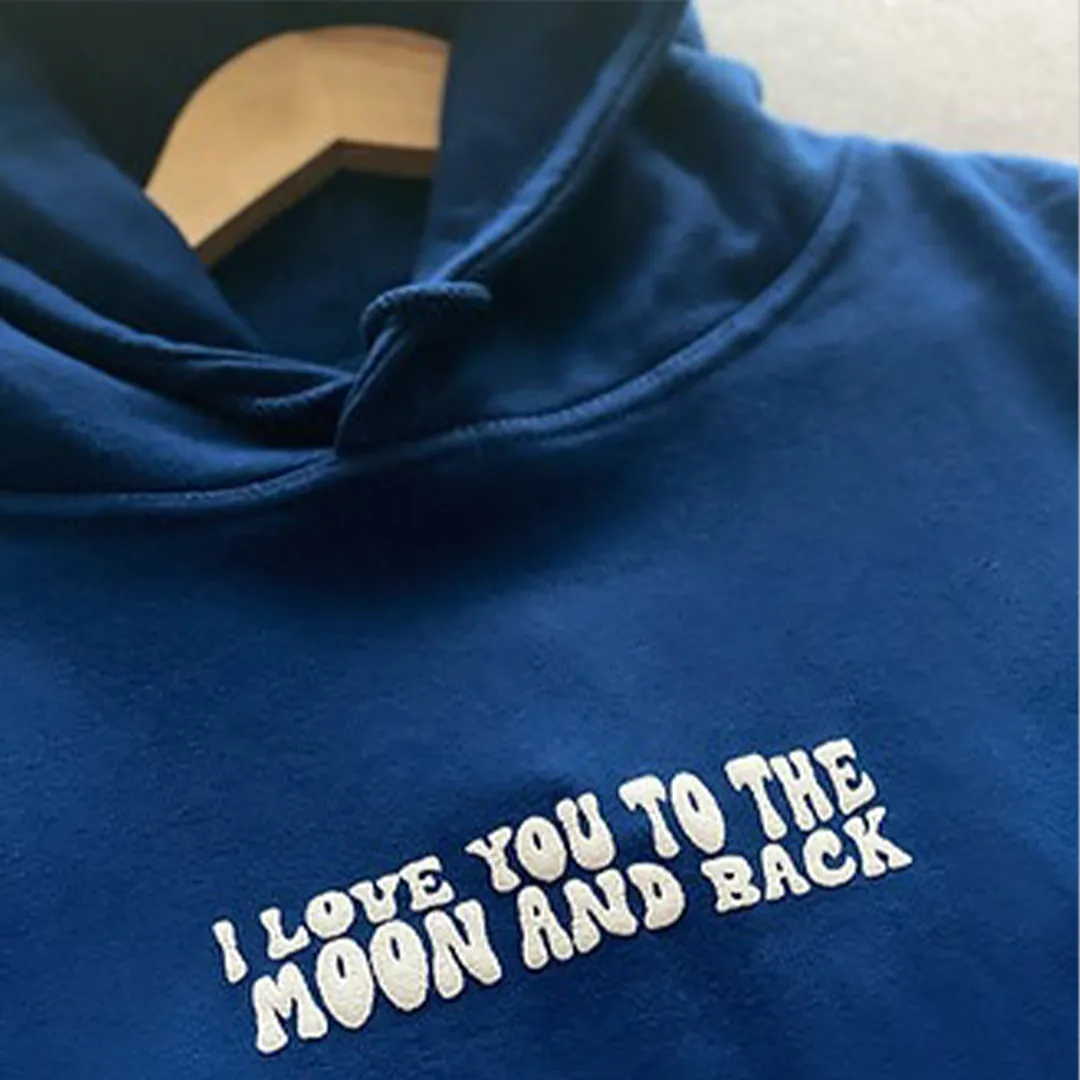 Moon Puff Print Hoodie (Front only)