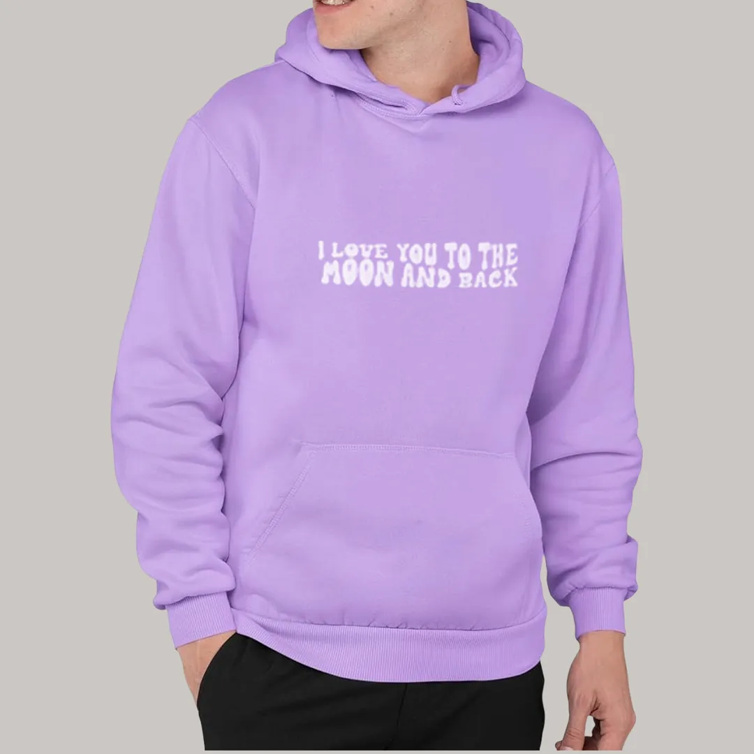 Moon Puff Print Hoodie (Front only)