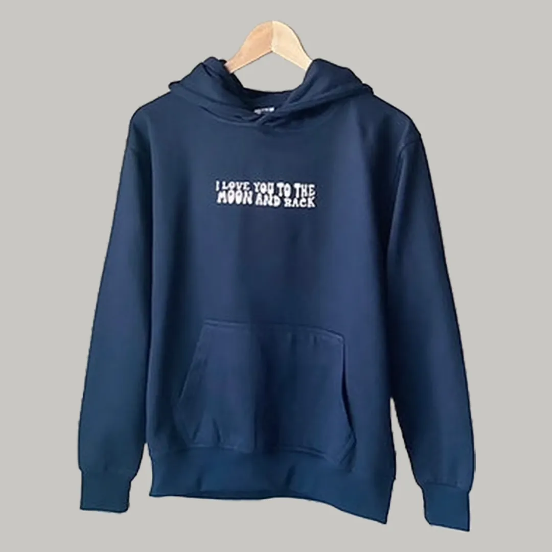 Moon Puff Print Hoodie (Front only)