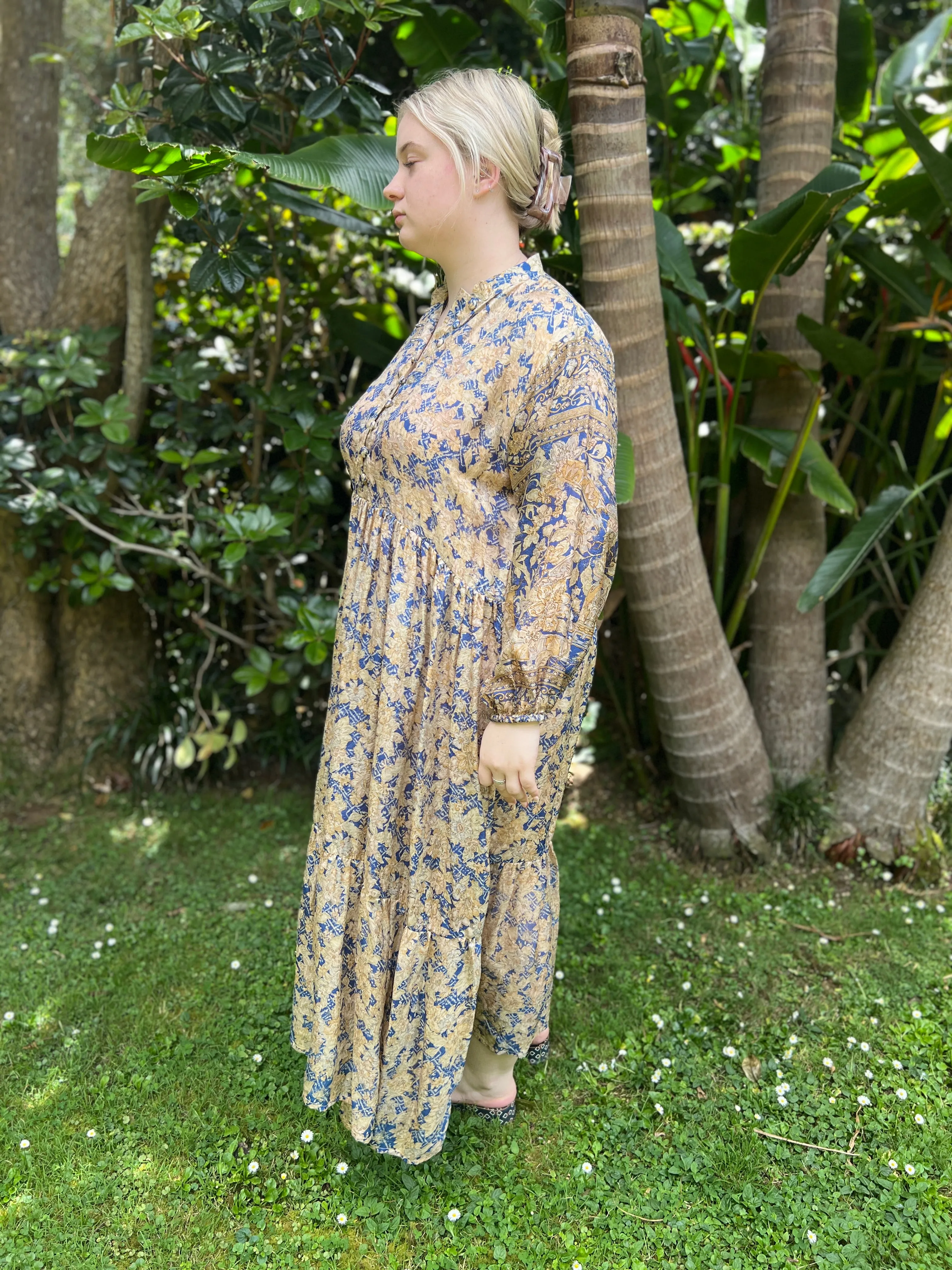 Moonlight Dress - Vintage Blue sand (L)