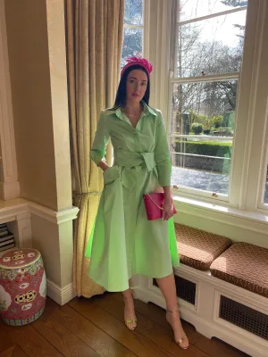 Moskada Amanda Dress Lime Green