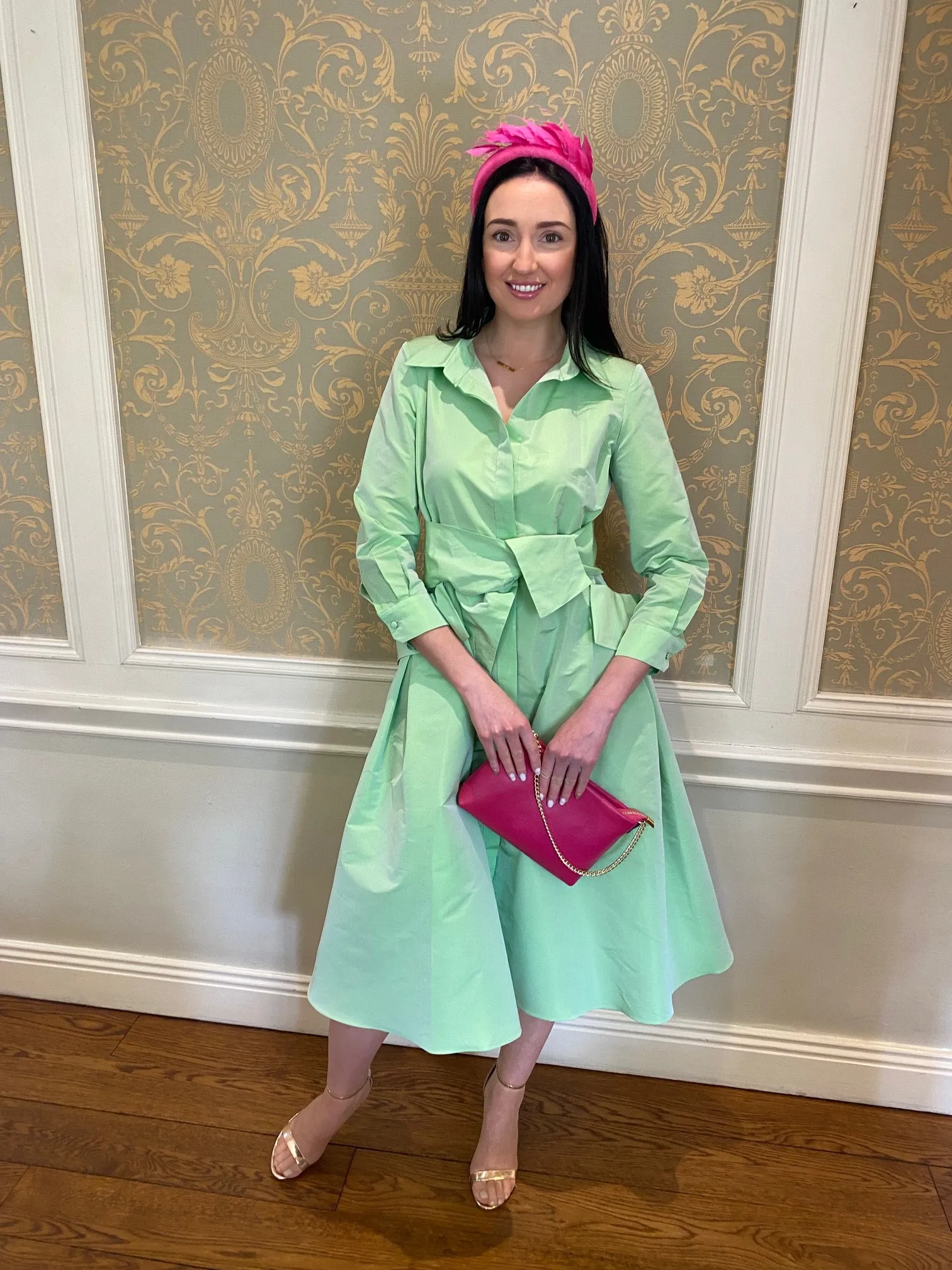 Moskada Amanda Dress Lime Green