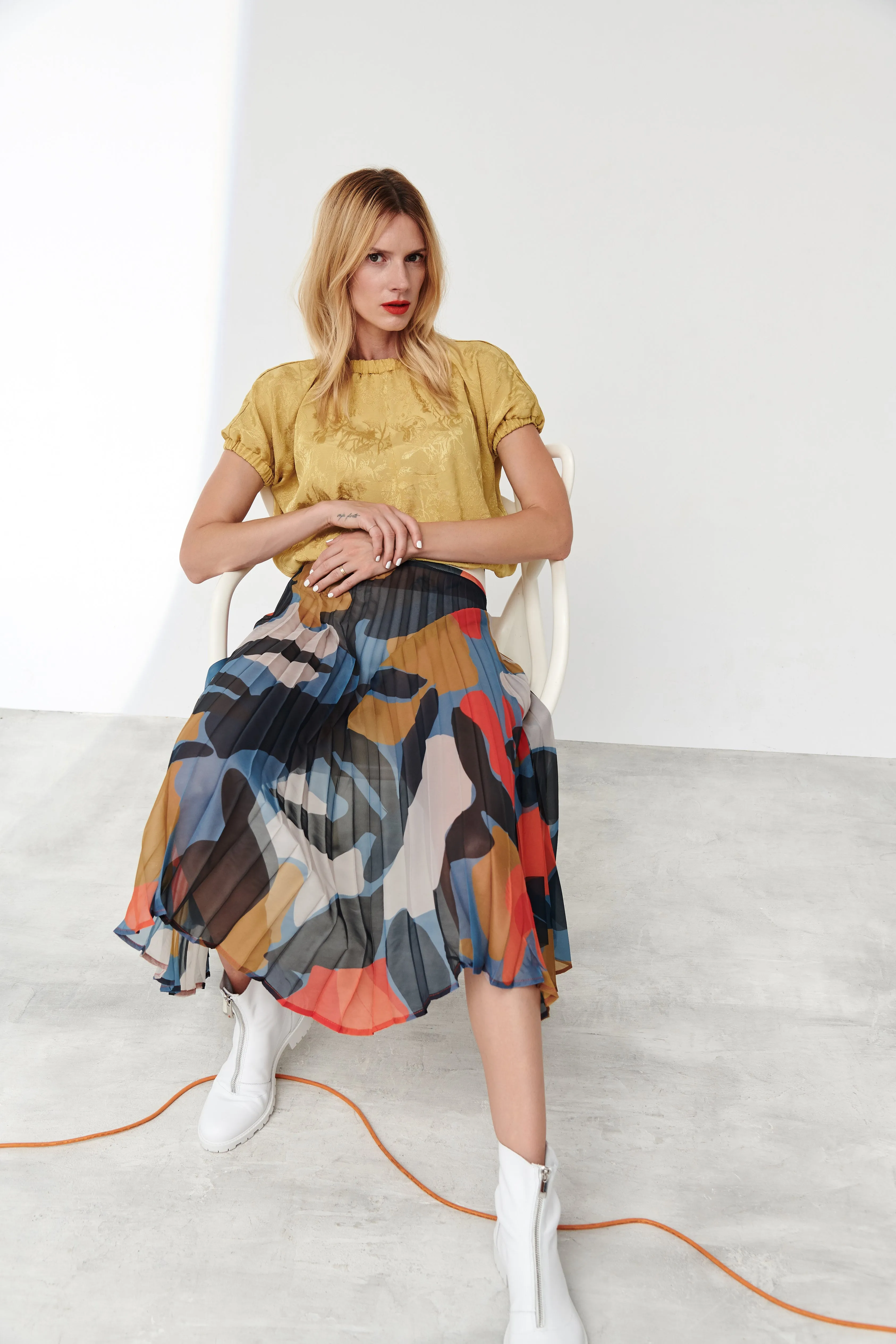 MYRTLE PLEATED SKIRT - LIMITED